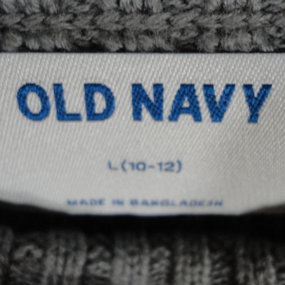 Old Navy Textured Sleeve Crew-Neck Gray Boys NWT - Picture 3 of 11